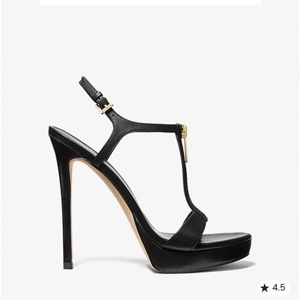 MICHAEL Michael Kors Berkley Leather Stiletto Sandals - Picture 2 of 9